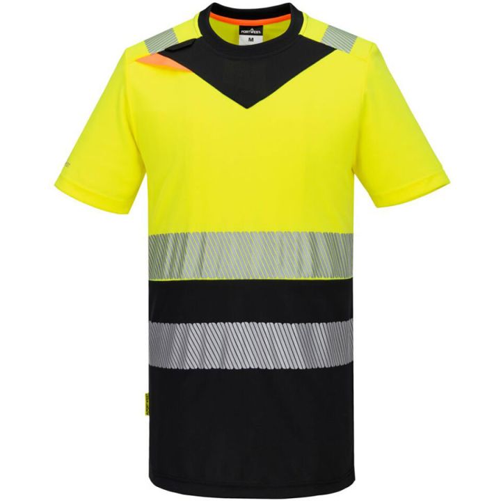Portwest DX4 Hi-Vis Class 1 Short Sleeve T-Shirt PT-DX434