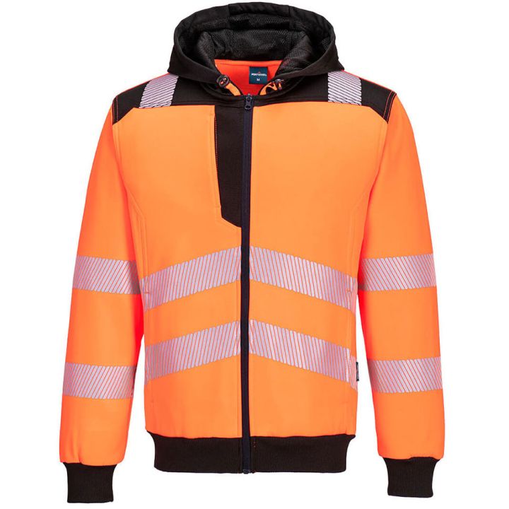 Portwest PW3 Hi-Vis Zip Hoodie PW327
