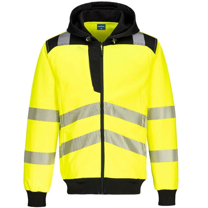 Portwest PW3 Hi-Vis Zip Hoodie PW327