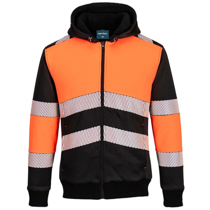 Portwest PW3 Zipped Class 1 Winter Hoodie PW377
