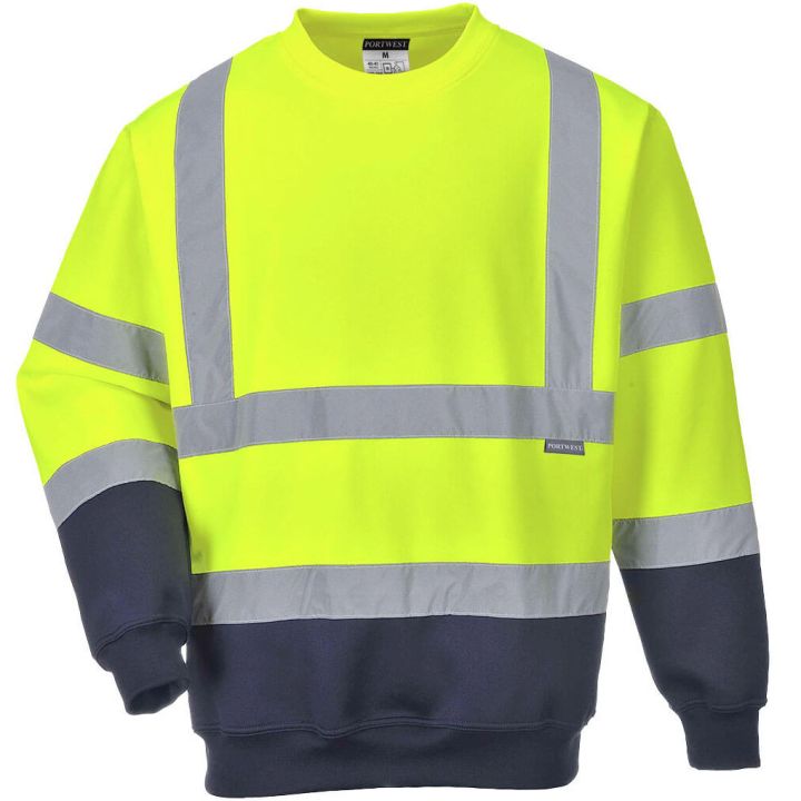 Portwest Two Tone Hi-Vis Sweatshirt B306