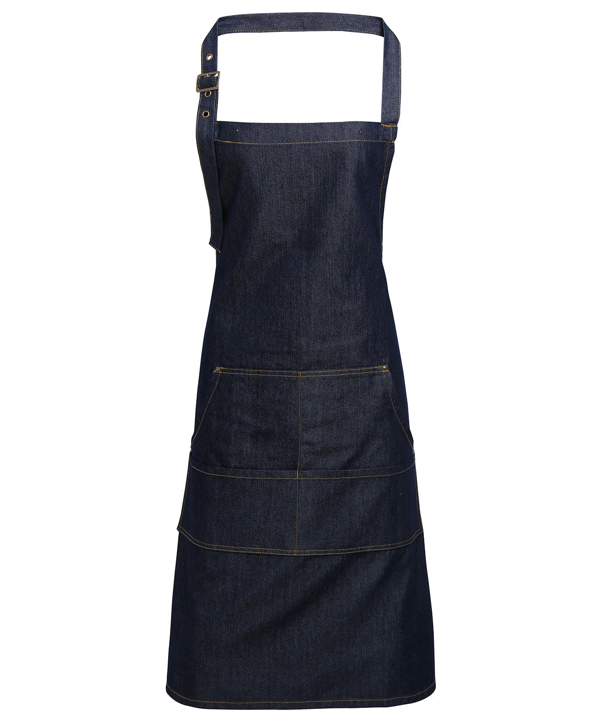 PR126 Jeans stitch bib apron