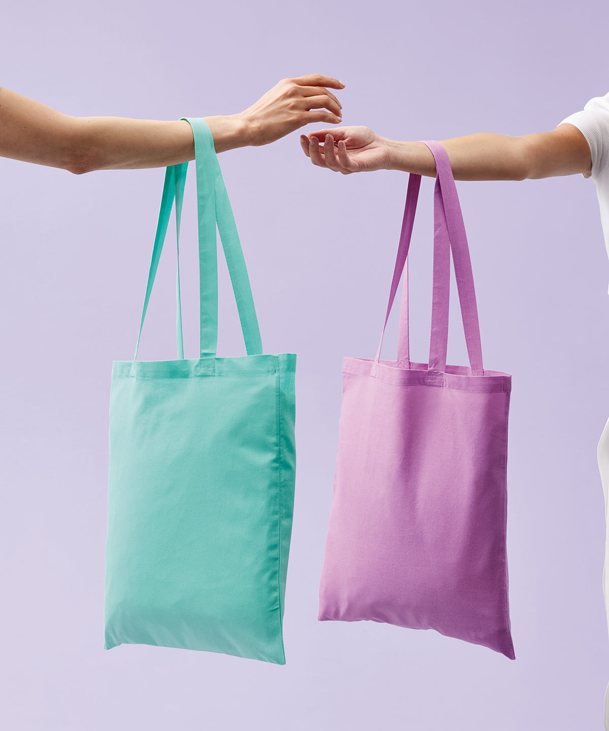 RL100 Tote Cotton Shopper Long Handle Bag