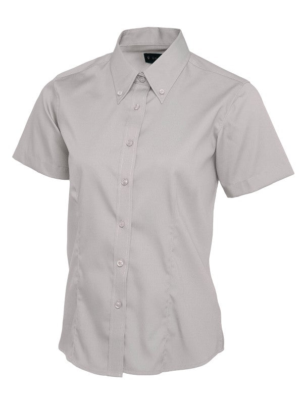 UC704 Ladies Short Sleeve Oxford Shirt
