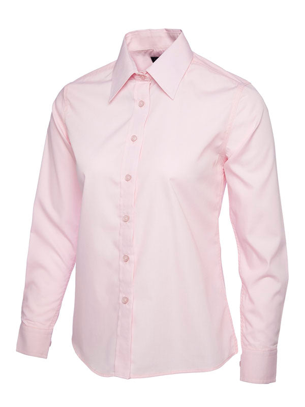 UC711 Ladies Long Sleeve Poplin Shirt