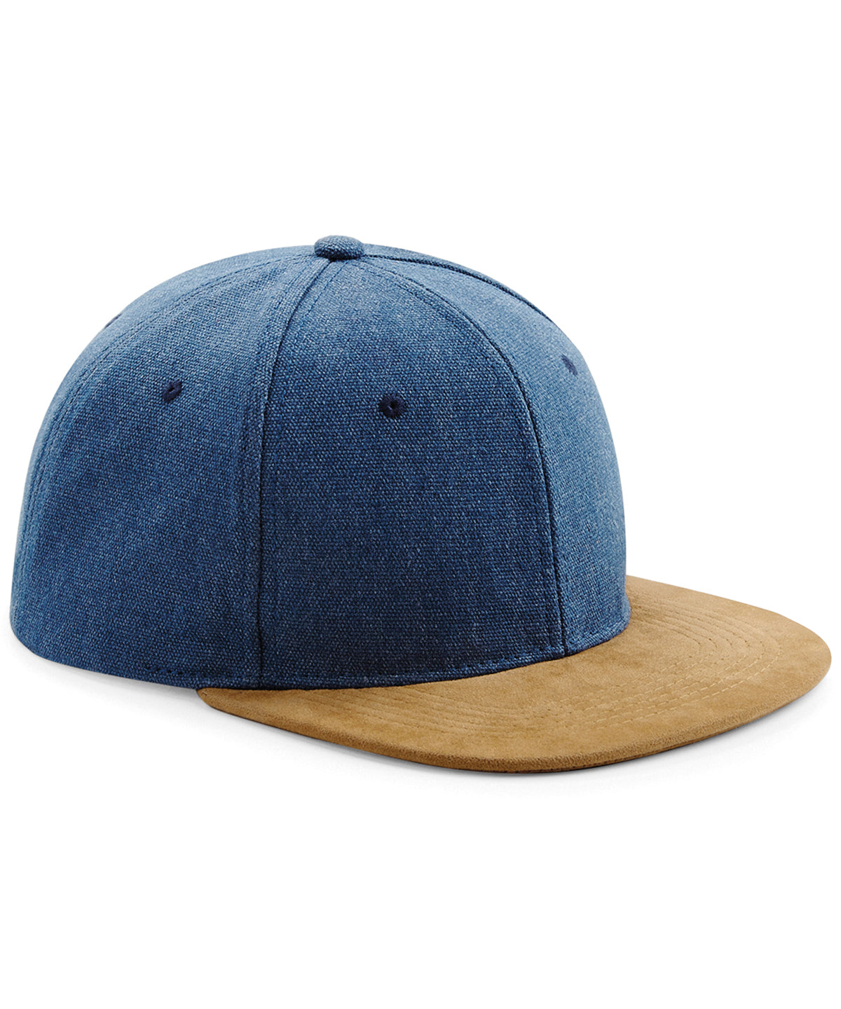 BC668 Suede Peak Snapback Cap