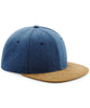 BC668 Suede Peak Snapback Cap