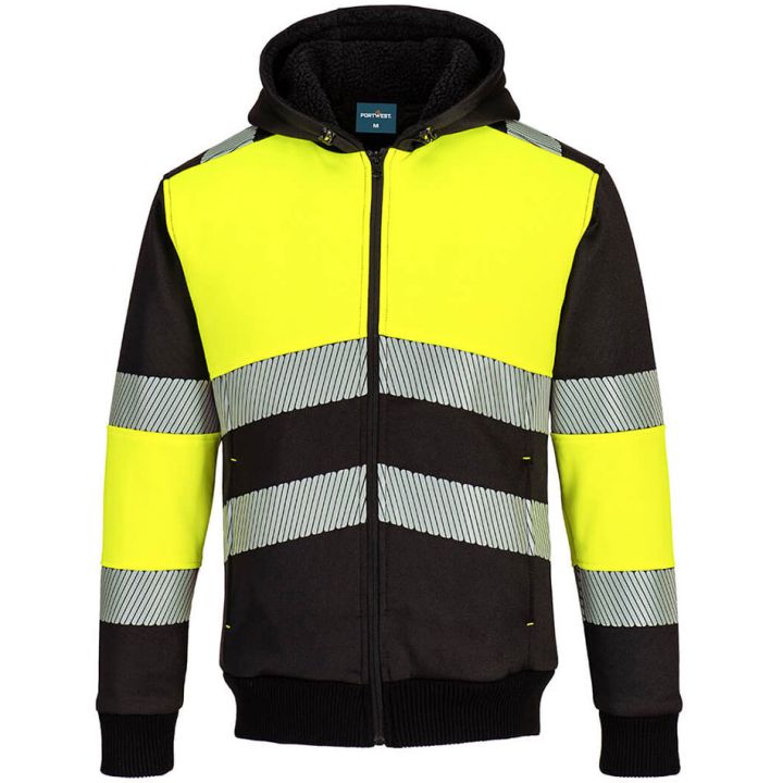 Portwest PW3 Zipped Class 1 Winter Hoodie PW377