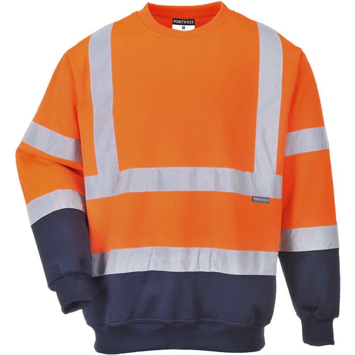 Portwest Two Tone Hi-Vis Sweatshirt B306