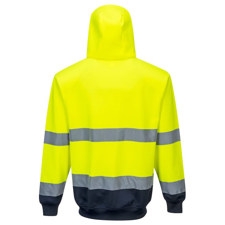 Portwest Hi-Vis 2-Tone Zip Front Hoodie B317