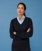 HB721 Women's 12 gauge v-neck jumper