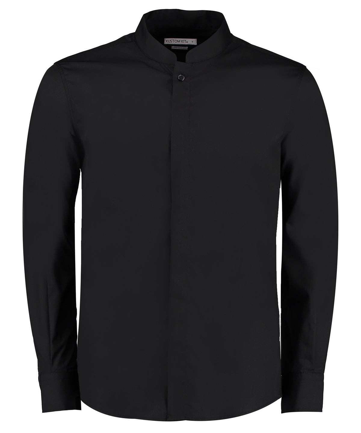 KK161 Mandarin collar shirt long-sleeved (tailored fit)