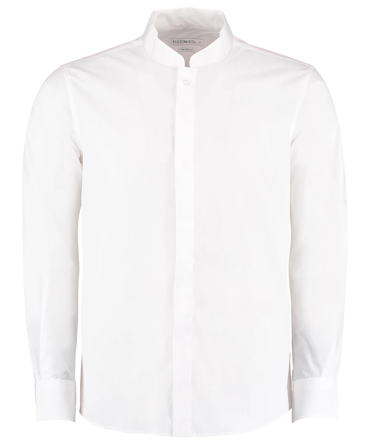 KK161 Mandarin collar shirt long-sleeved (tailored fit)