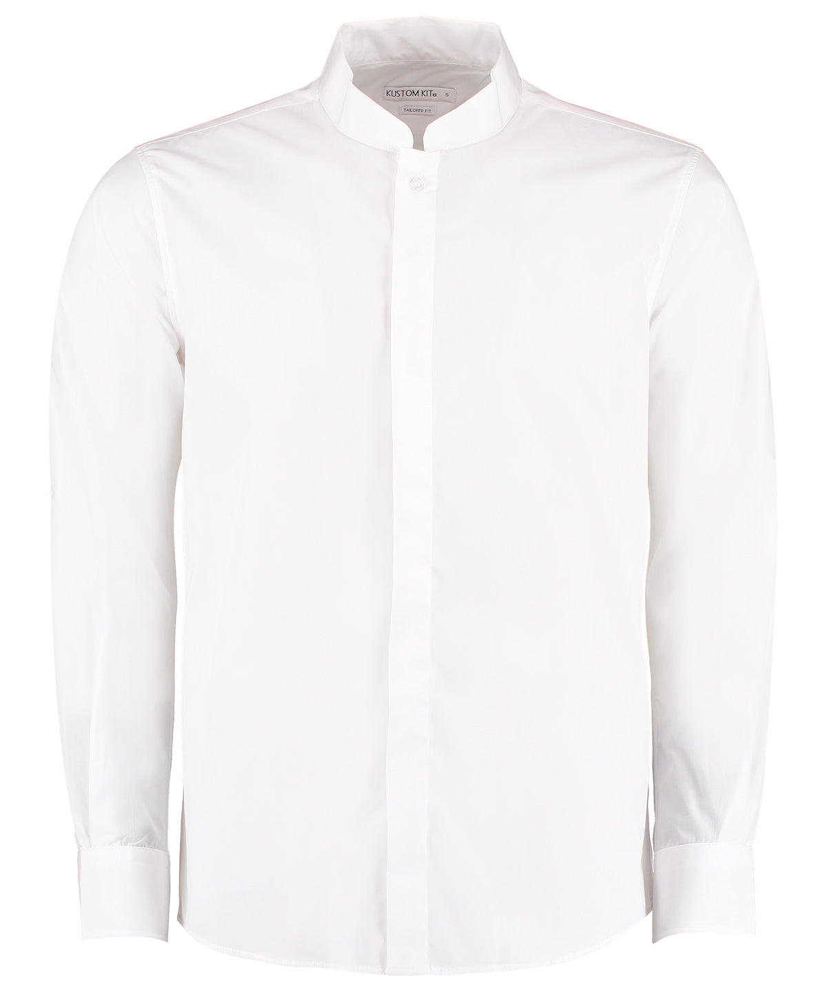KK161 Mandarin collar shirt long-sleeved (tailored fit)