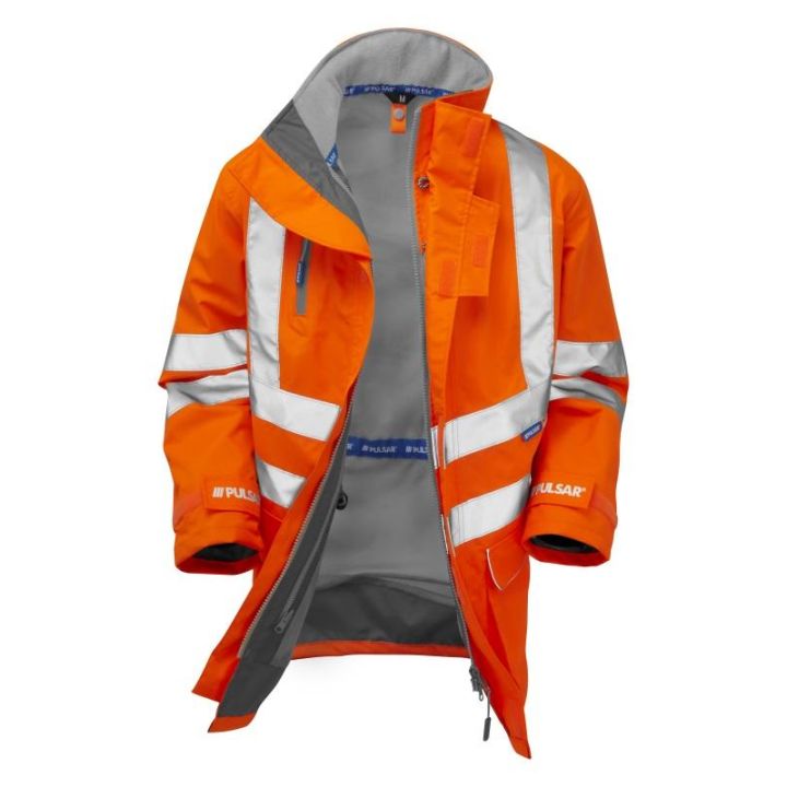 Pulsar Rail Spec 7-In-1 Storm Coat C/W Interactive Body Warmer PR497-R