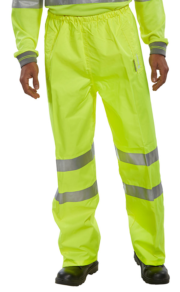 Hi-Viz Waterproof Breathable Overtrouser