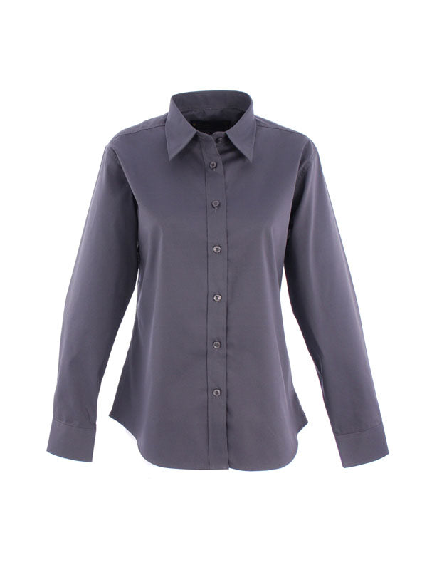 UC703 Ladies Long Sleeve Oxford Shirt