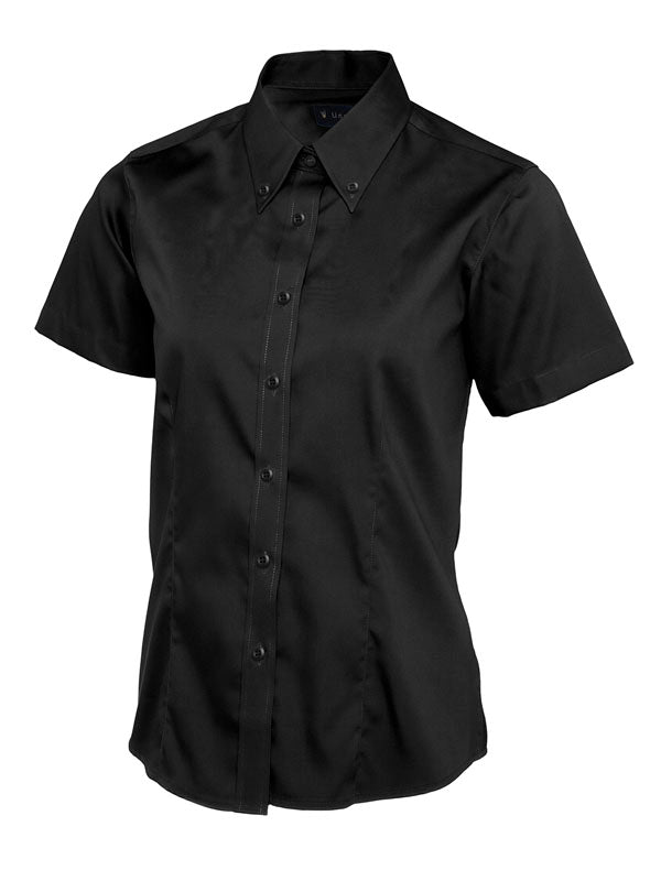 UC704 Ladies Short Sleeve Oxford Shirt