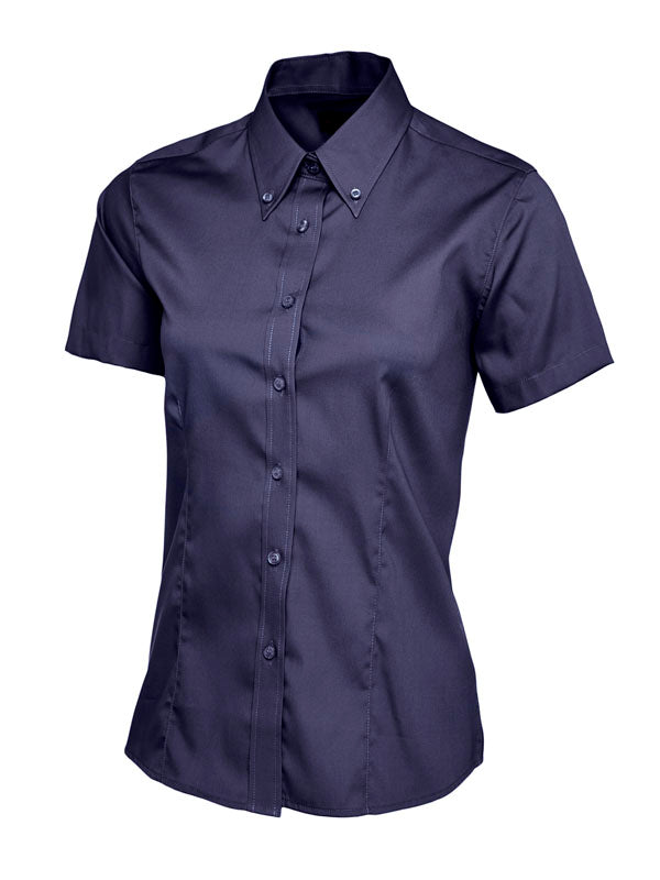 UC704 Ladies Short Sleeve Oxford Shirt