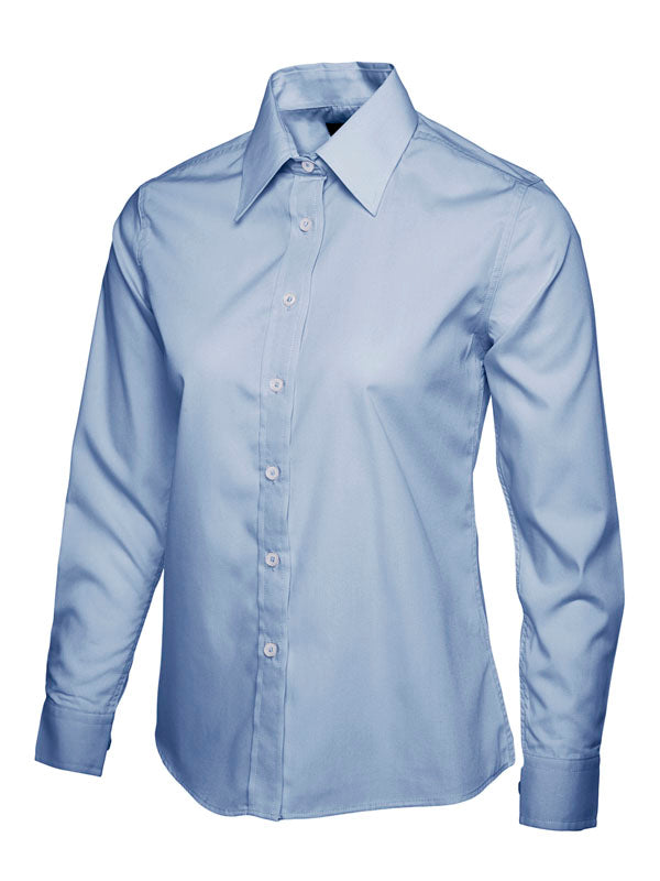 UC711 Ladies Long Sleeve Poplin Shirt