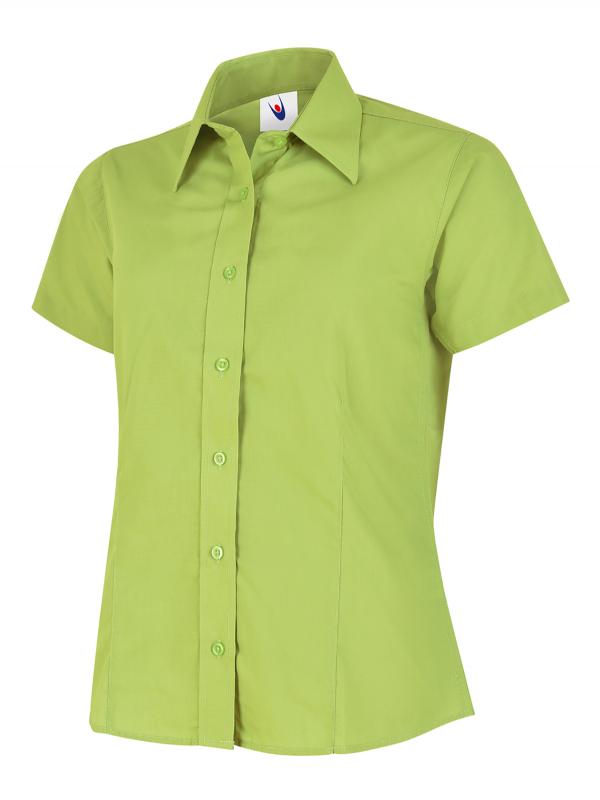 UC712 Ladies Short Sleeve Poplin Shirt