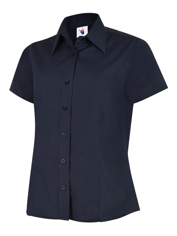 UC712 Ladies Short Sleeve Poplin Shirt