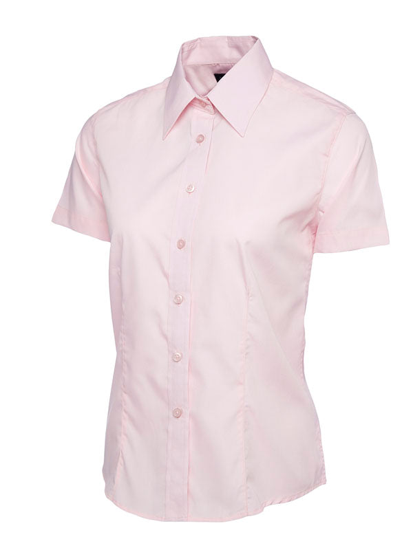 UC712 Ladies Short Sleeve Poplin Shirt