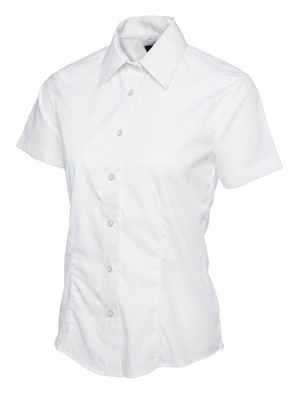 UC712 Ladies Short Sleeve Poplin Shirt